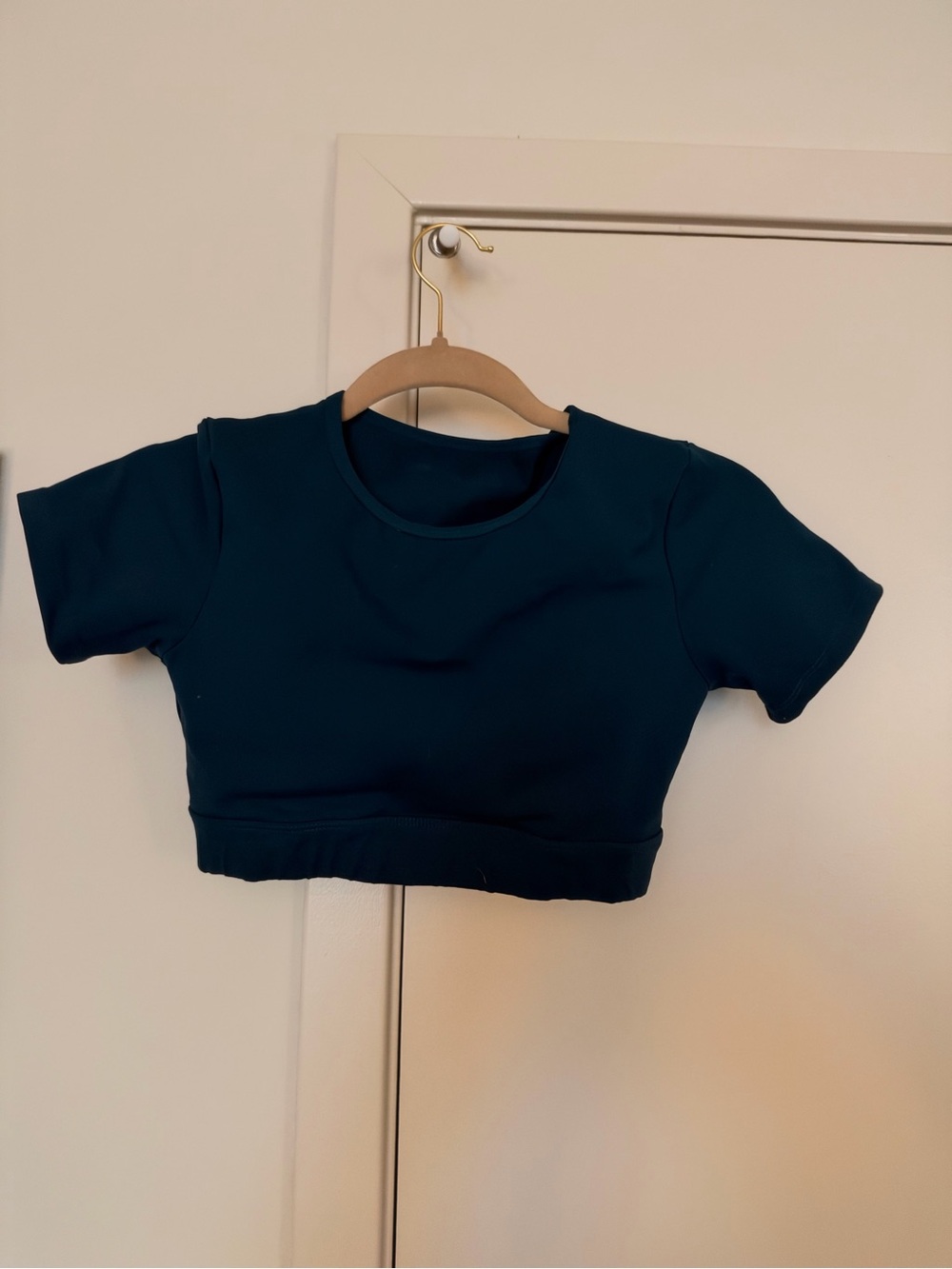 NVGTN Deep Teal Short Sleeve Crop Top